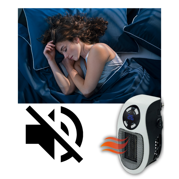 Compact Ceramic Heater With Fast Heating Auto Shutoff Remote Control