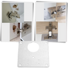 Premium Stainless Steel Hinge Repair Plates For Easy Cabinet Fixes