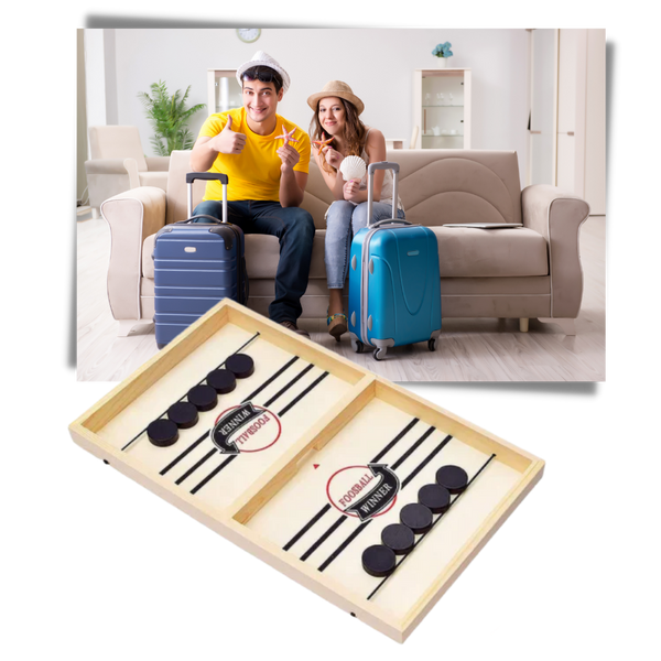 Premium Wooden Table Hockey Set For Family Fun And Bonding