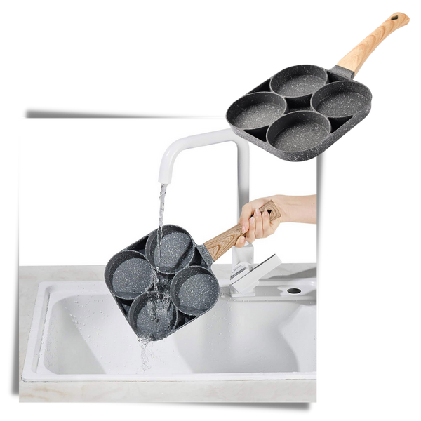Premium Nonstick Frying Pan With Split Design For Quick Multi Dish Cooking