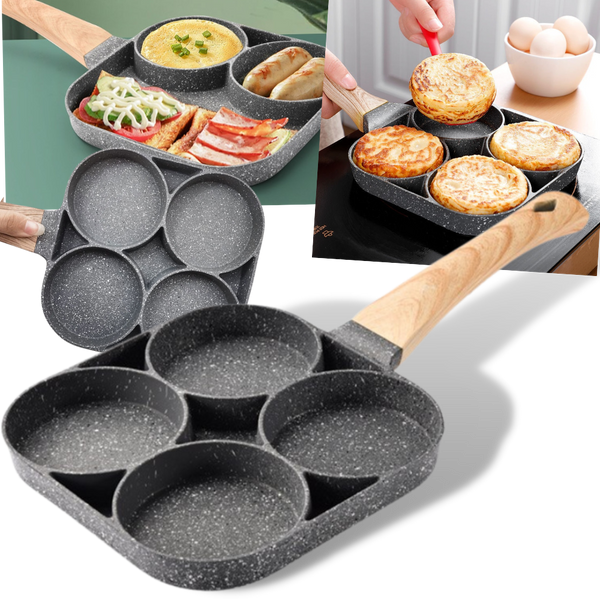 Premium Nonstick Frying Pan With Split Design For Quick Multi Dish Cooking
