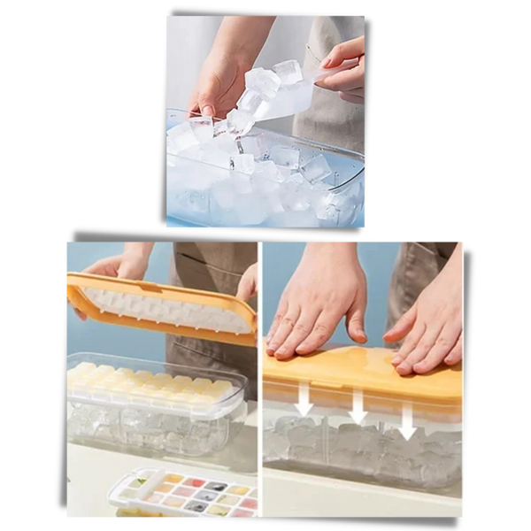 Premium Silicone Ice Cube Tray With Generous Capacity For Large Batches