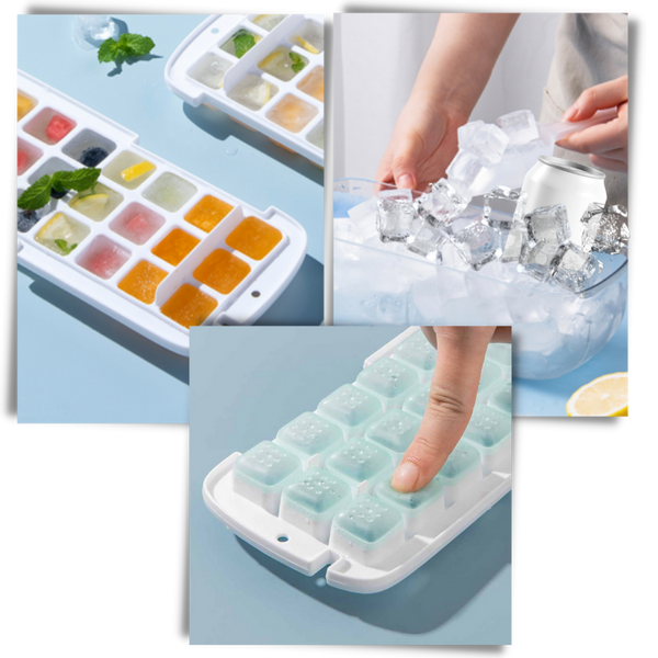 Premium Silicone Ice Cube Tray With Generous Capacity For Large Batches
