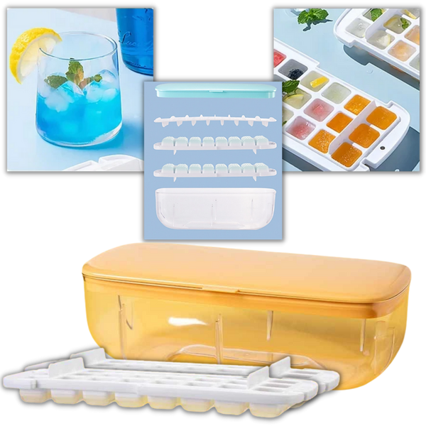 Premium Silicone Ice Cube Tray With Generous Capacity For Large Batches