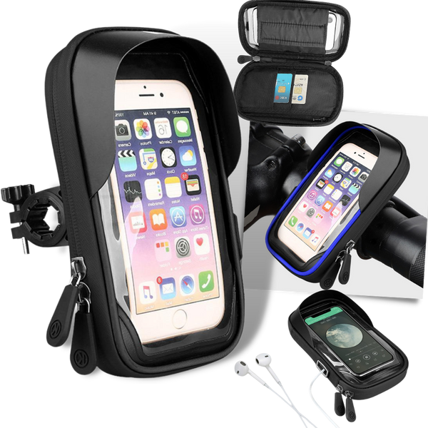Bicycle Phone Holder With Secure Grip And Quick Install