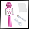 Premium Karaoke Microphone With Bluetooth And Noise Reduction Portable
