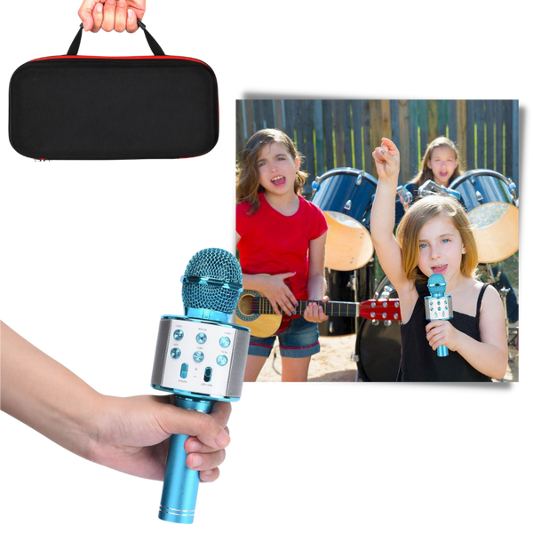 Premium Karaoke Microphone With Bluetooth And Noise Reduction Portable