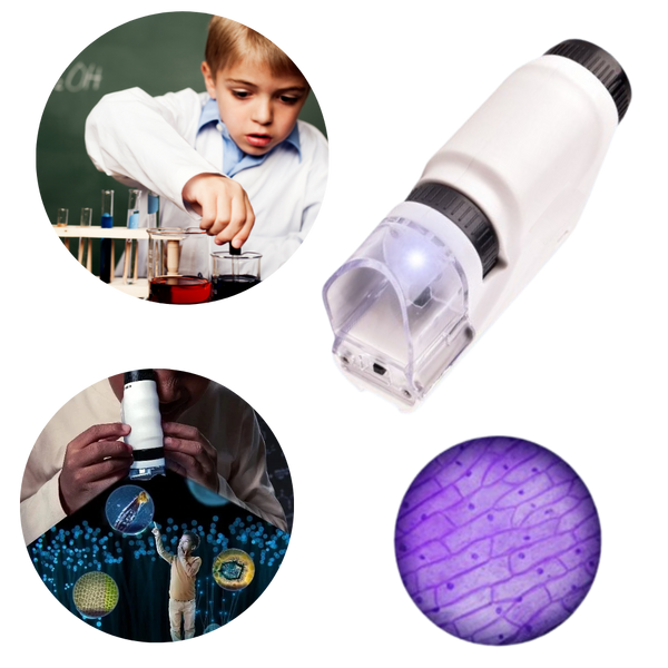 Kids Handheld Microscope for Hands On Science Discovery