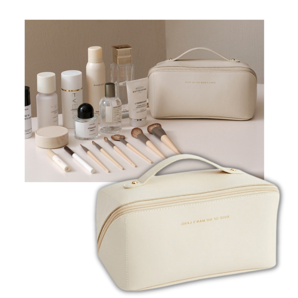 Premium Large Capacity Makeup Organizer Travel Bag for On the Go Organization
