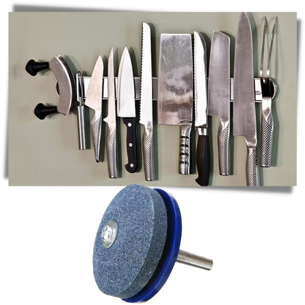 Premium Rotary Lawn Mower Blade Sharpener Kit For Fast Easy Sharpening