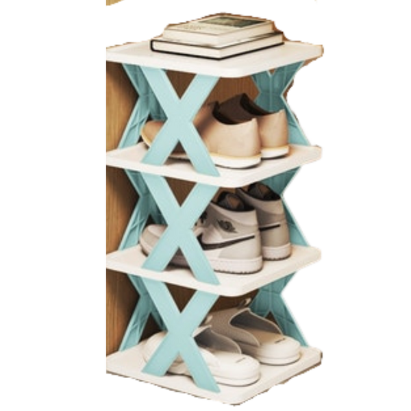 Multi Tier Space Saving Shoe Organizer Rack For Efficient Closet Storage
