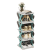 Multi Tier Space Saving Shoe Organizer Rack For Efficient Closet Storage