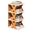 Multi Tier Space Saving Shoe Organizer Rack For Efficient Closet Storage