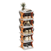 Multi Tier Space Saving Shoe Organizer Rack For Efficient Closet Storage