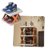 Multi Tier Space Saving Shoe Organizer Rack For Efficient Closet Storage