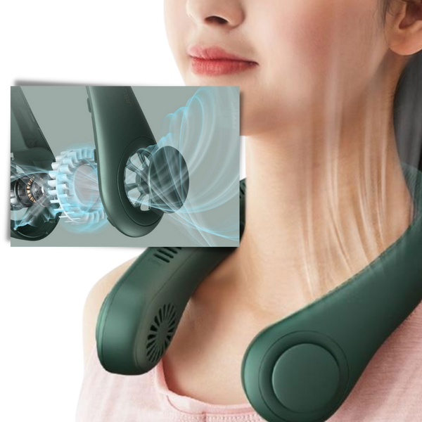 Portable Neck Fan With Rechargeable Battery For Personal Cooling