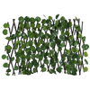Expandable Artificial Plant Fence for Privacy and UV Protection