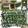 Expandable Artificial Plant Fence for Privacy and UV Protection