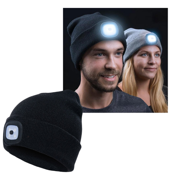 LED Beanie With Hands Free Light For Warmth All Year Round