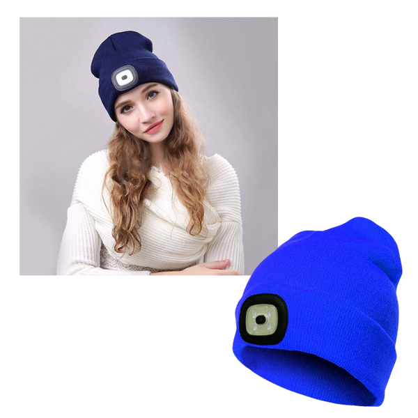 LED Beanie With Hands Free Light For Warmth All Year Round