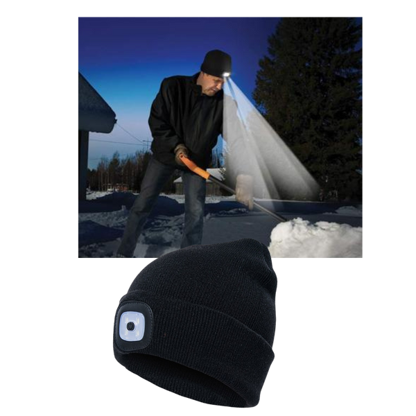 LED Beanie With Hands Free Light For Warmth All Year Round