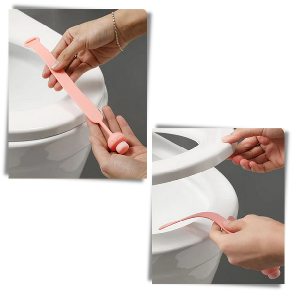 Premium Silicone Toilet Seat Lifter Two Pack to Improve Hygiene