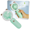 Portable USB Handheld Fan With LED Light For Quick Cooling