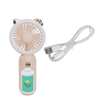 Portable USB Handheld Fan With LED Light For Quick Cooling