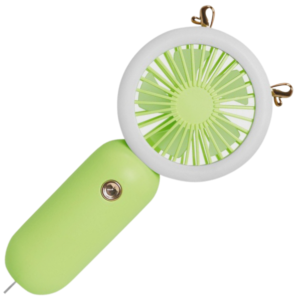 Portable USB Handheld Fan With LED Light For Quick Cooling