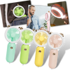 Portable USB Handheld Fan With LED Light For Quick Cooling