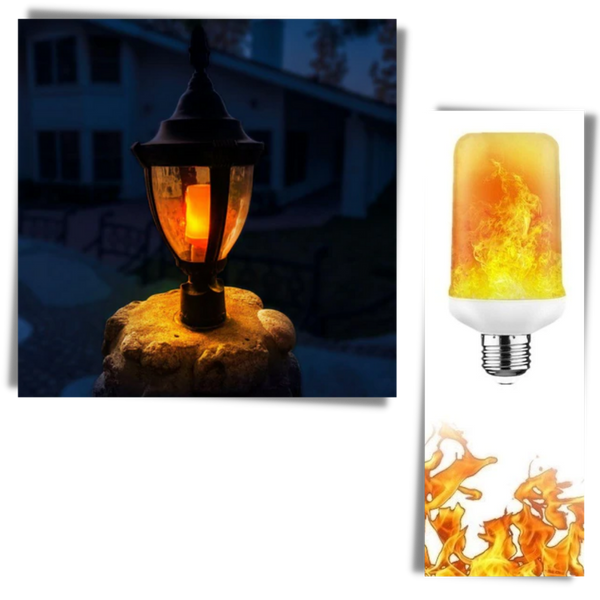 Flame Effect LED Lamp for Cozy Home Ambience and Warm Glow