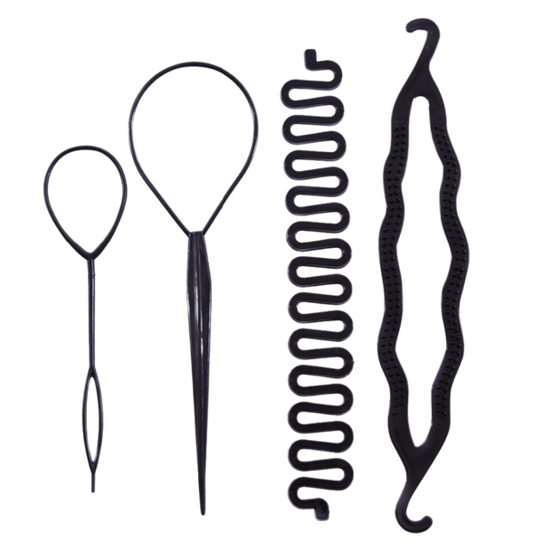 Hair Braiding Kit For DIY Perfect Braids Anywhere Portable