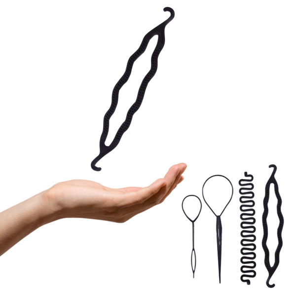 Hair Braiding Kit For DIY Perfect Braids Anywhere Portable