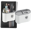 Automatic Toothbrush and Toothpaste Dispenser Rack for Hygienic Storage
