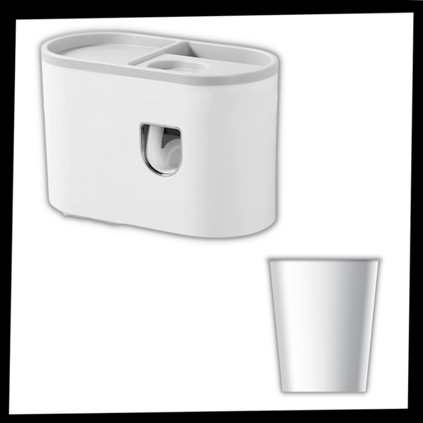 Automatic Toothbrush and Toothpaste Dispenser Rack for Hygienic Storage