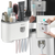 Automatic Toothbrush and Toothpaste Dispenser Rack for Hygienic Storage