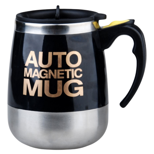 Premium Self-Stirring Stainless Steel Mug For On-The-Go Coffee