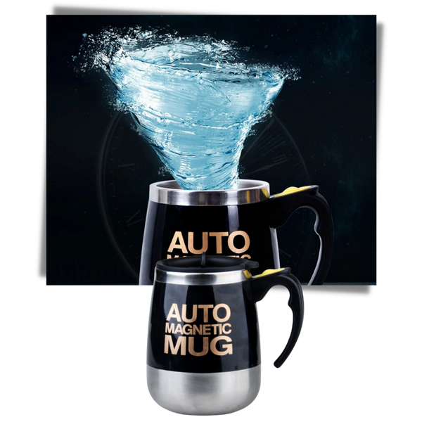Premium Self-Stirring Stainless Steel Mug For On-The-Go Coffee
