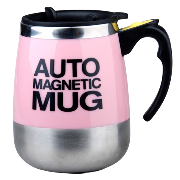 Premium Self-Stirring Stainless Steel Mug For On-The-Go Coffee