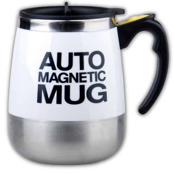 Premium Self-Stirring Stainless Steel Mug For On-The-Go Coffee
