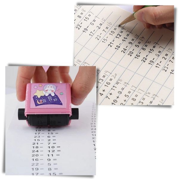 Arithmetic Drill Stamp For Quick Maths Practice Portable Learning Aid