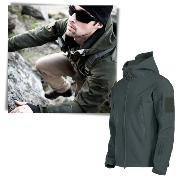Tactical Jacket With All Weather Windproof And Waterproof Protection