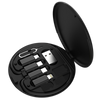 Gadget Storage Box With Portable Cable Access And Secure Organization