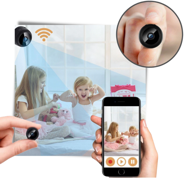 Compact Wireless Surveillance Camera With Night Vision And Motion Alerts