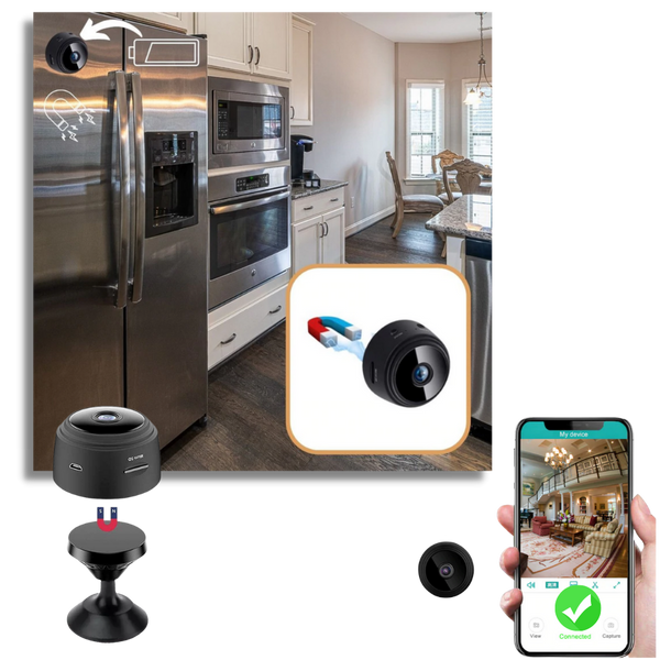 Compact Wireless Surveillance Camera With Night Vision And Motion Alerts