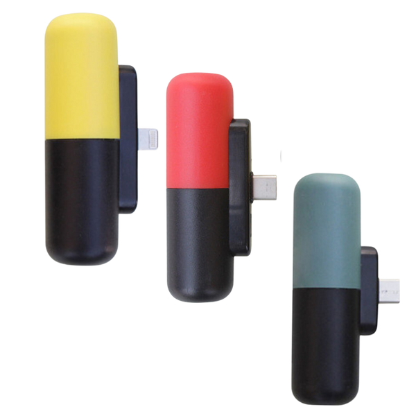 Capsule Form Mini Power Bank for Reliable On The Go Charging