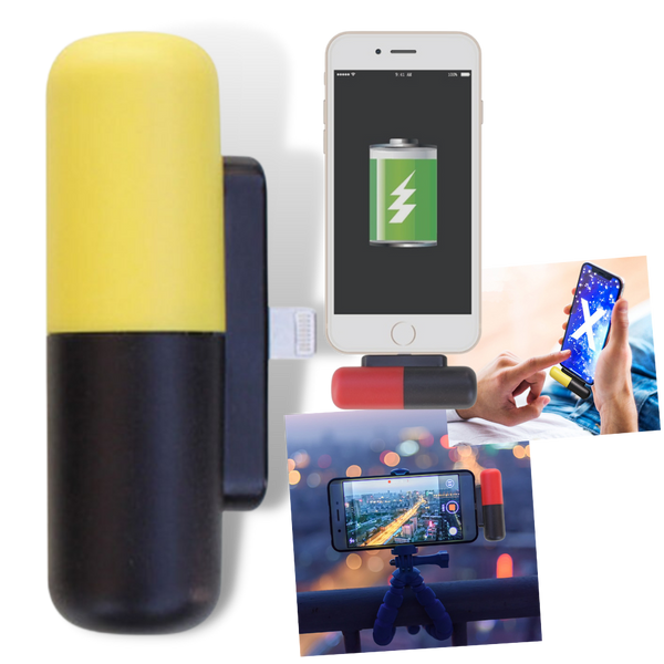 Capsule Form Mini Power Bank for Reliable On The Go Charging