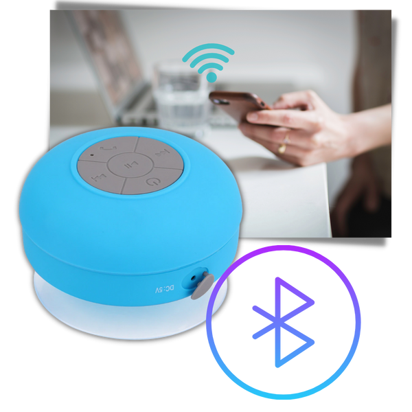 Waterproof Bluetooth Shower Speaker Delivers Clear Music