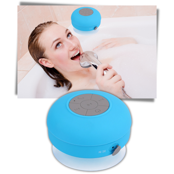 Waterproof Bluetooth Shower Speaker Delivers Clear Music