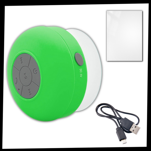 Waterproof Bluetooth Shower Speaker Delivers Clear Music